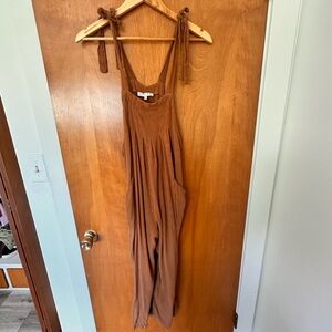 HYFVE Brown Knit Jumpsuit